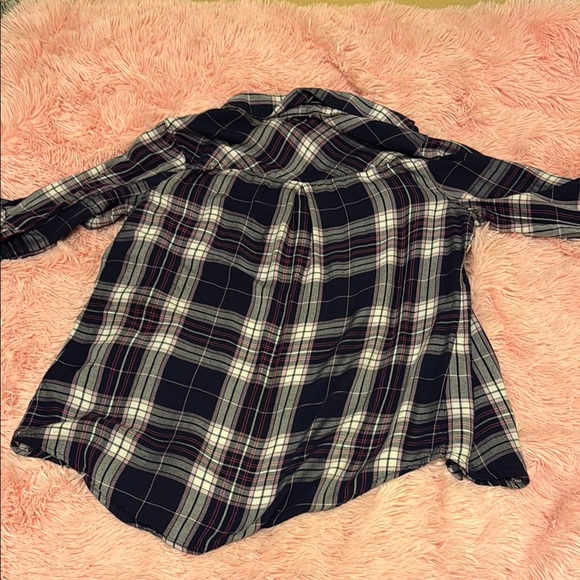 Tinsel Plaid Button-Up Shirt sz Sm - Picture 5 of 7